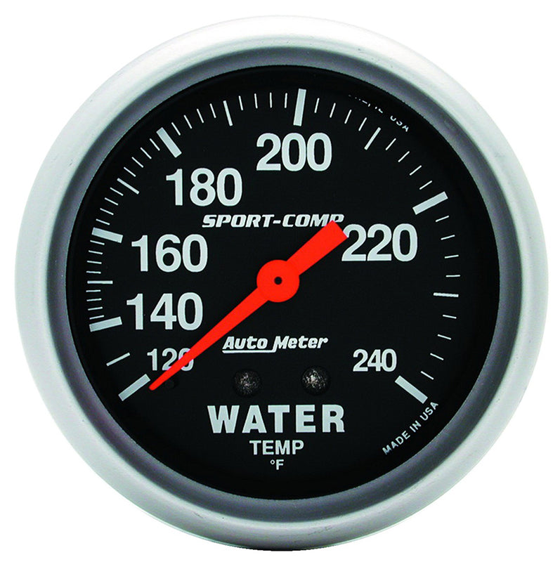 Auto Meter Sport-Comp Series Water Temperature Gauge AU3432