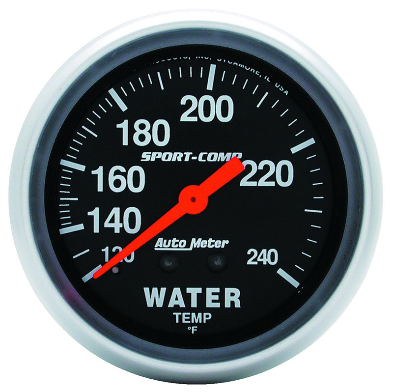 Auto Meter Sport-Comp Series Water Temperature Gauge AU3433