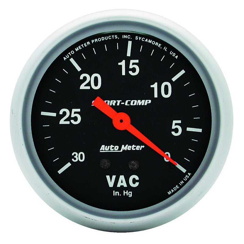 Auto Meter Sport-Comp Series Vacuum Gauge AU3484