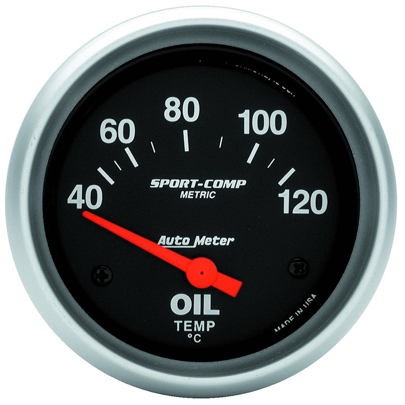 Auto Meter Sport-Comp Series Oil Temperature Gauge AU3542-M