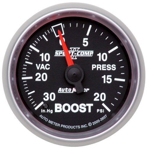 Auto Meter Sport-Comp II Boost/Vacuum Gauge AU3607