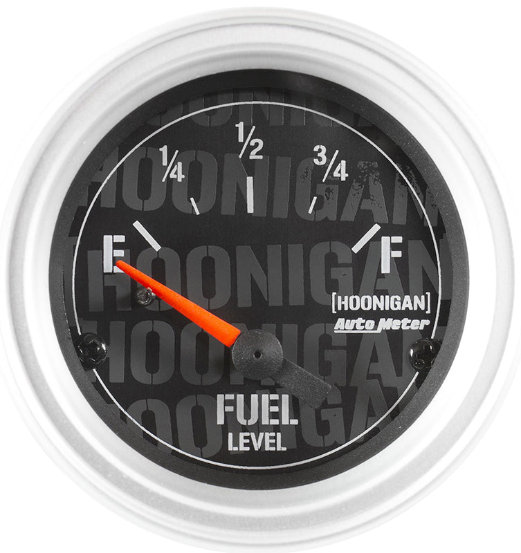 Auto Meter Hoonigan Series 2-1/16" Short Sweep Fuel Level Gauge AU4316-09000