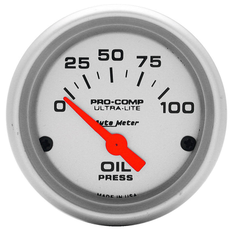 Auto Meter Ultra-Lite Series Oil Pressure Gauge AU4327