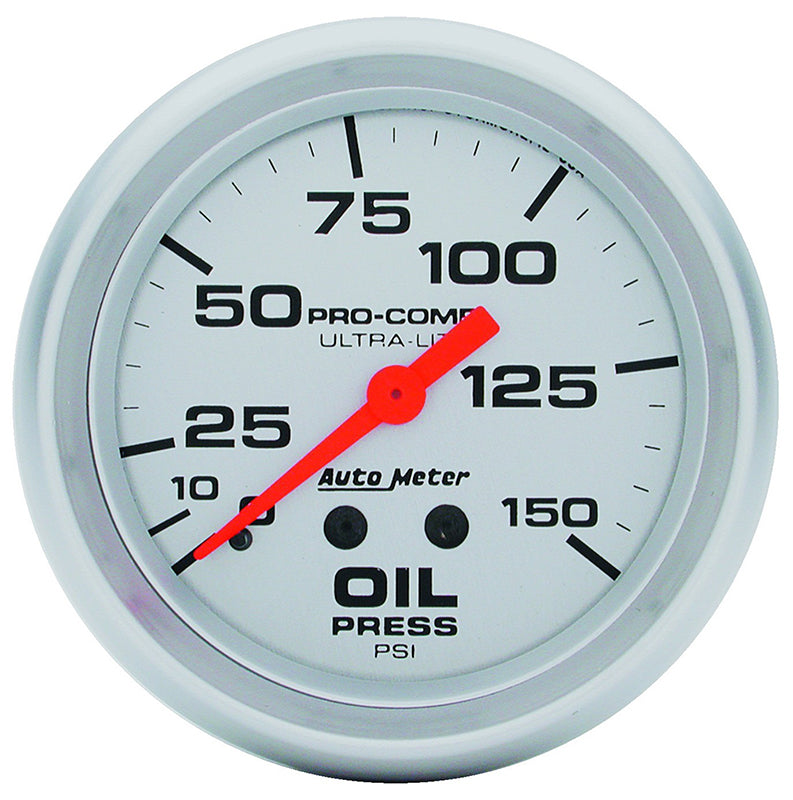 Auto Meter Ultra-Lite Series Oil Pressure Gauge AU4423