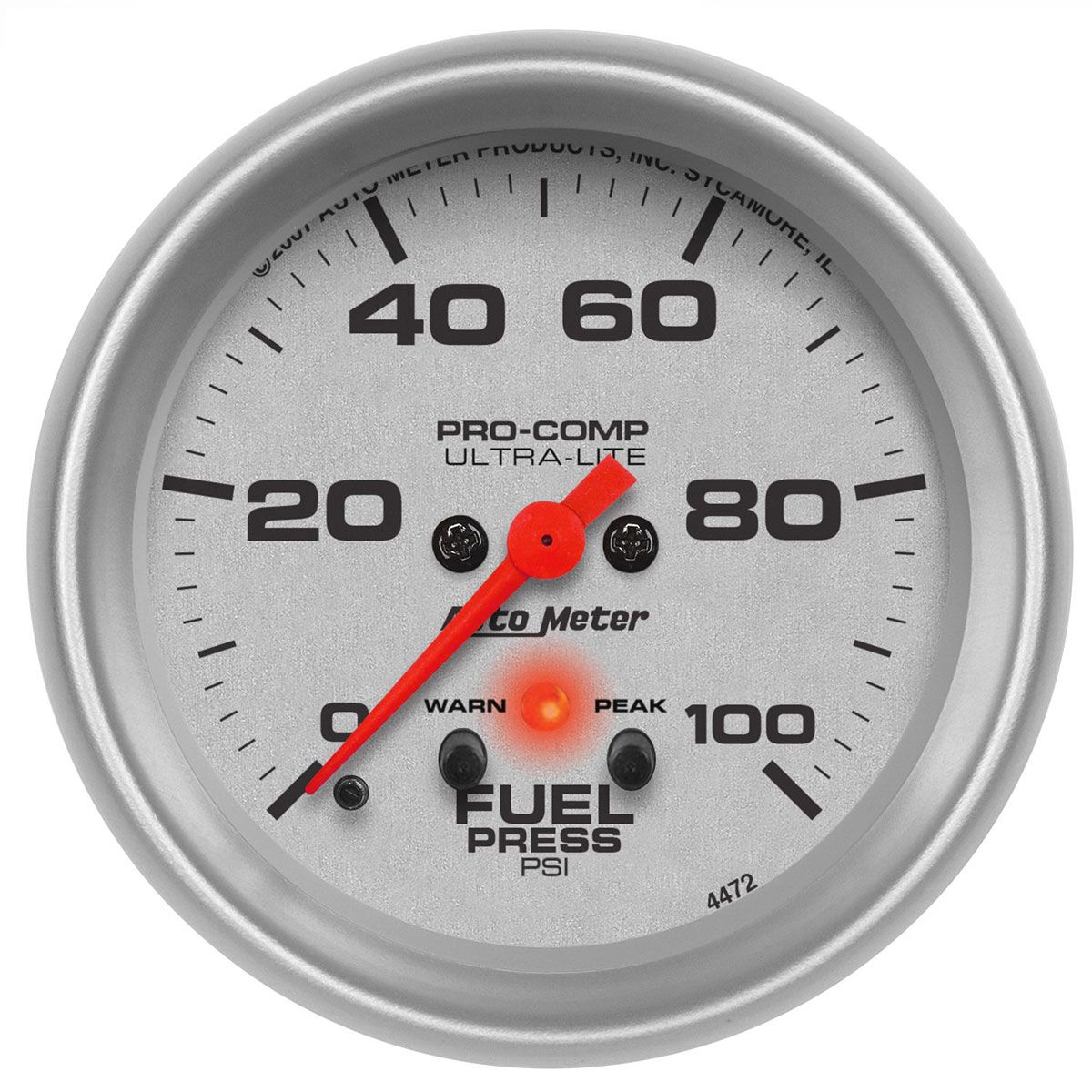 Auto Meter Ultra-Lite Series Fuel Pressure Gauge AU4472