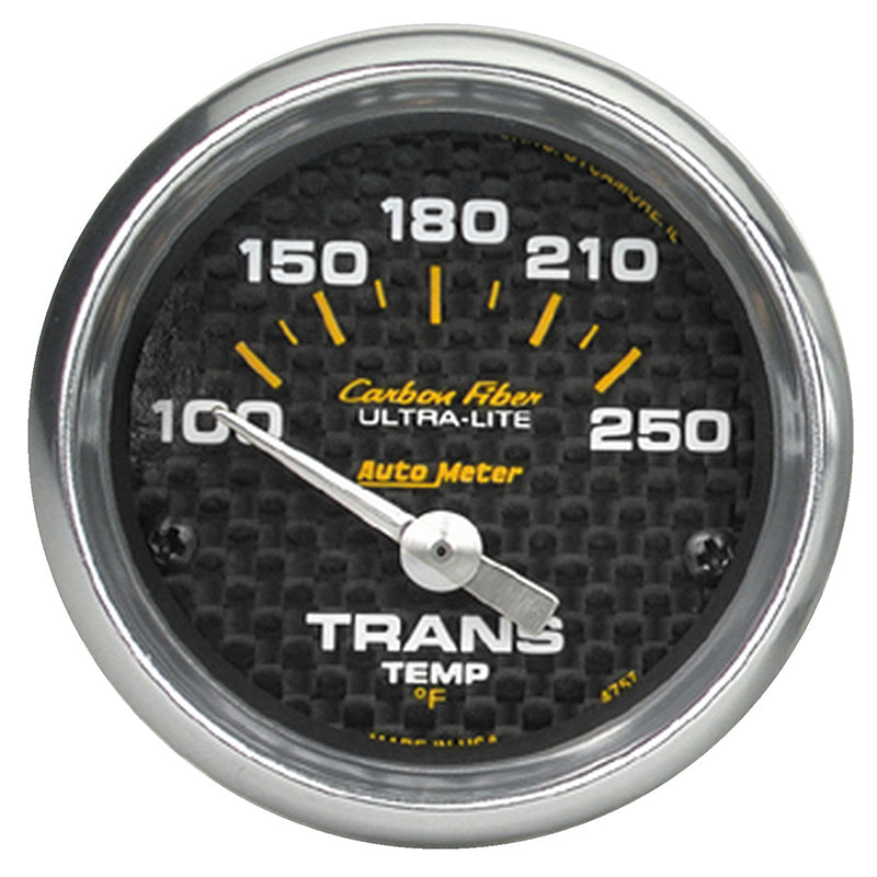 Auto Meter Carbon Fiber Series Transmission Temperature Gauge AU4757