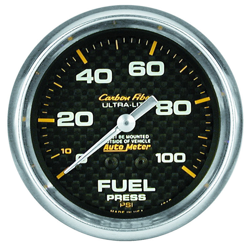 Auto Meter Carbon Fiber Series Fuel Pressure Gauge AU4812