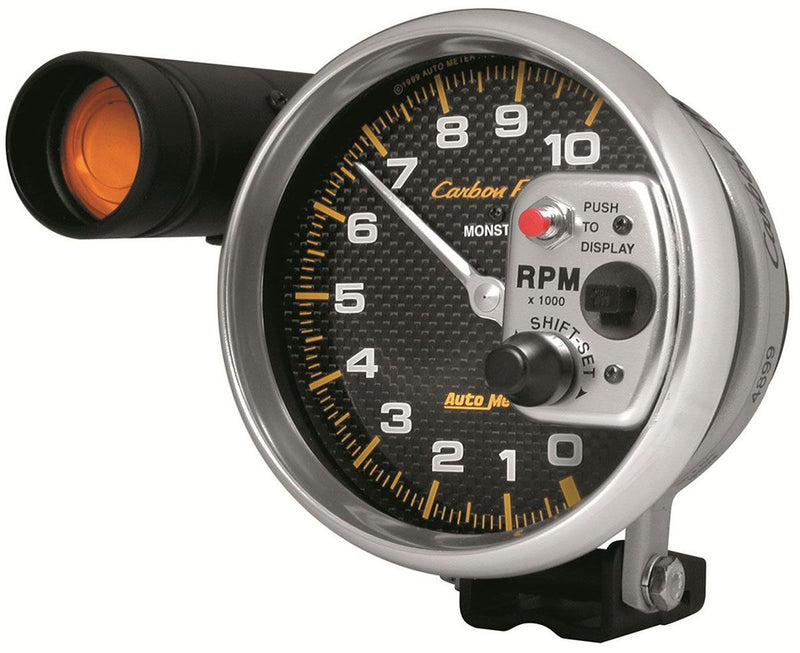 Auto Meter Carbon Fiber Series Shift-Lite Tachometer AU4899