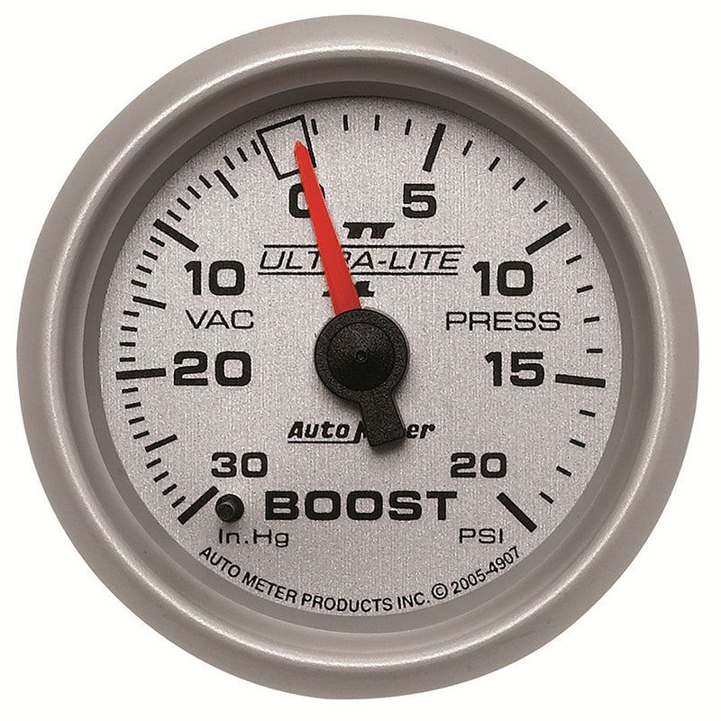 Auto Meter Ultra-Lite II Series Boost/Vacuum Gauge AU4907