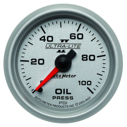 Auto Meter Ultra-Lite II Series Oil Pressure Gauge AU4921