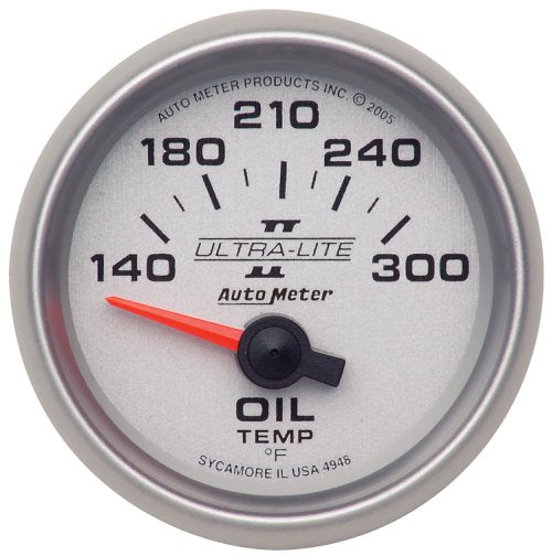 Auto Meter Ultra-Lite II Series Oil Temperature Gauge AU4948