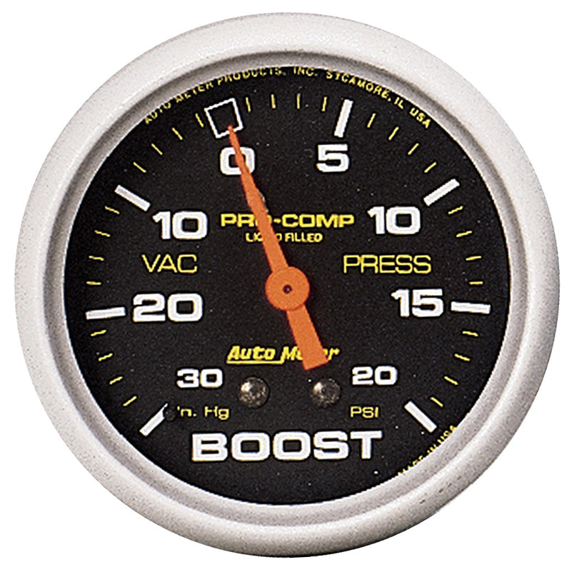 Auto Meter Pro-Comp Series Boost/Vacuum Gauge AU5401