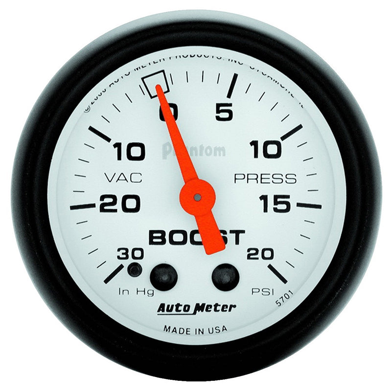 Auto Meter Phantom Series Boost/Vacuum Gauge AU5701