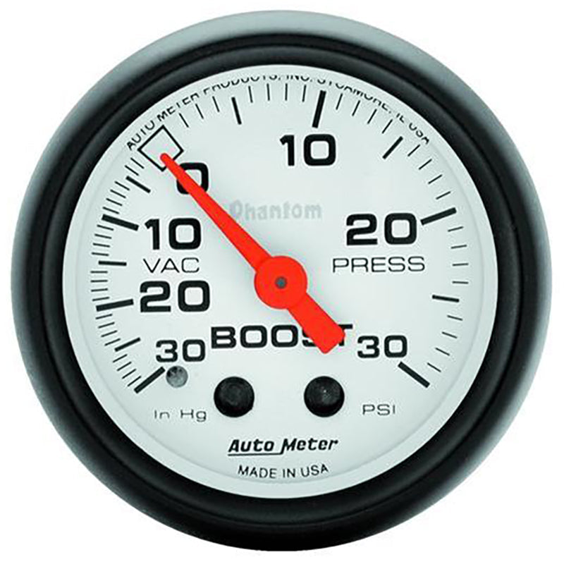 Auto Meter Phantom Series Boost/Vacuum Gauge AU5703