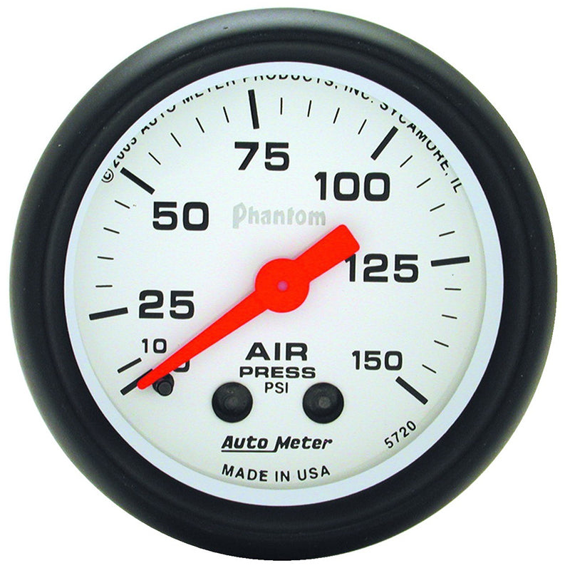 Auto Meter Phantom Series Air Pressure Gauge AU5720