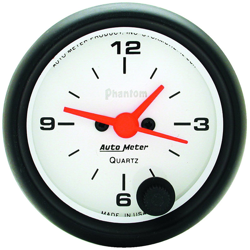 Auto Meter Phantom Series Clock AU5785