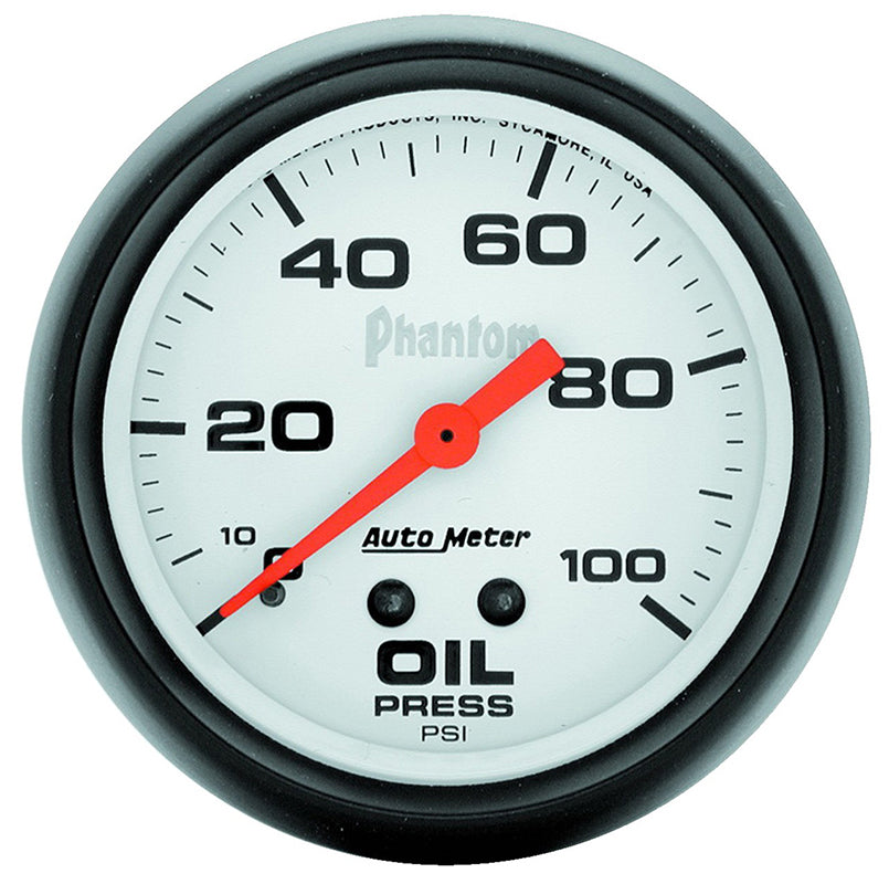 Auto Meter Phantom Series Oil Pressure Gauge AU5821