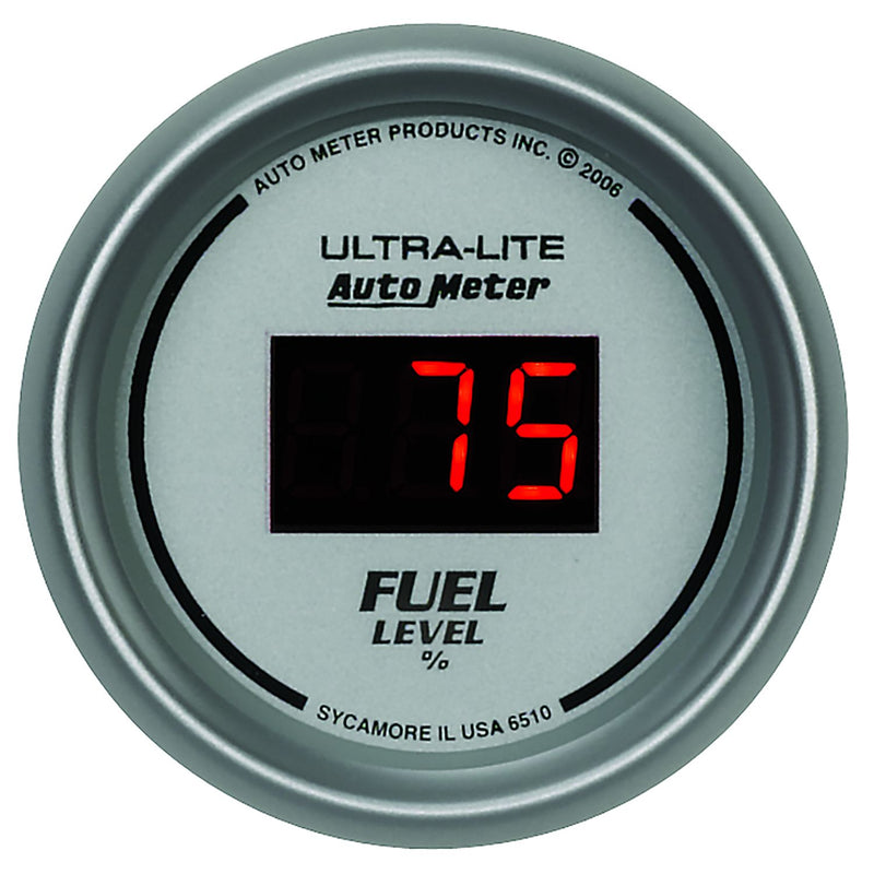 Auto Meter Ultra-Lite Digital Series Fuel Level Gauge AU6510