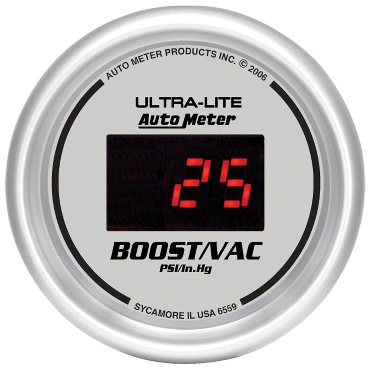 Auto Meter Ultra-Lite Digital Series Boost/Vacuum Gauge AU6559