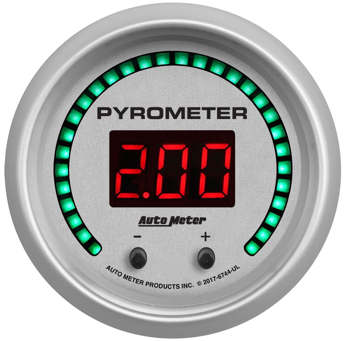 Auto Meter Ultra-Lite Series 2CH Pyrometer (EGT) Gauge AU6744-UL