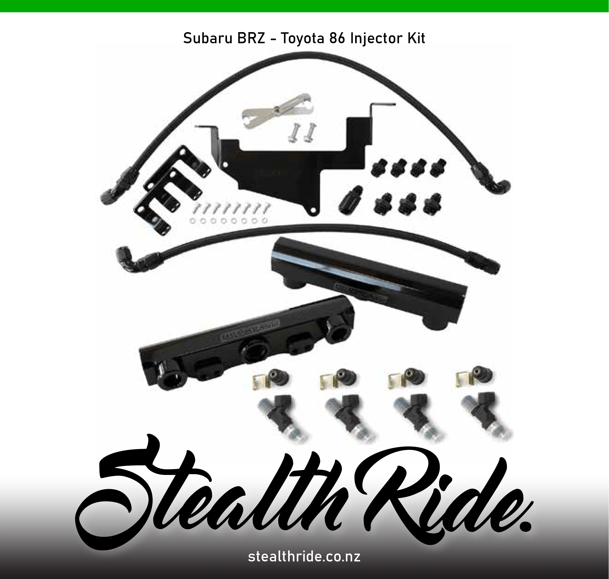 Subaru BRZ / Toyota 86 Fuel Rail kit with 1000CC Bosch Injectors