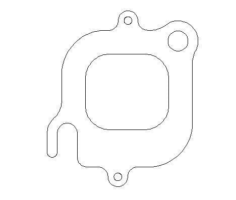 Cometic Multi-Layer Steel Exhaust Gasket Set, 1.545" x 1.700" Ports, .040" Thick CMC5665