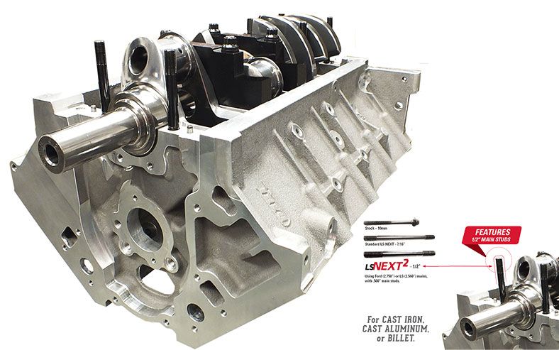 Dart LS Next Series 2 Iron Engine Block 4-Bolt Steel Caps DA31837211-S2
