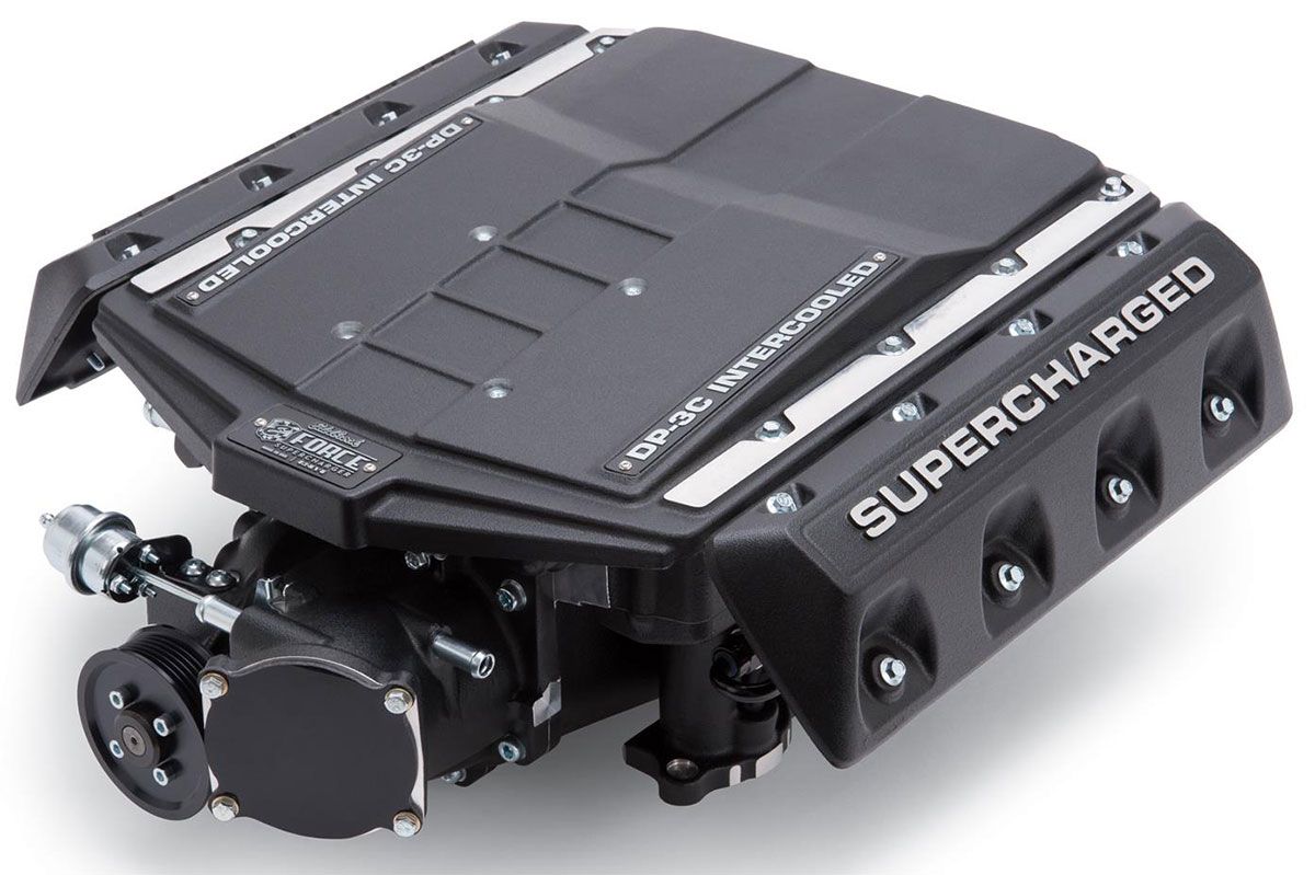 Edelbrock E-Force Supercharger Kit, Stage 1 Street Systems 690 HP ED1586