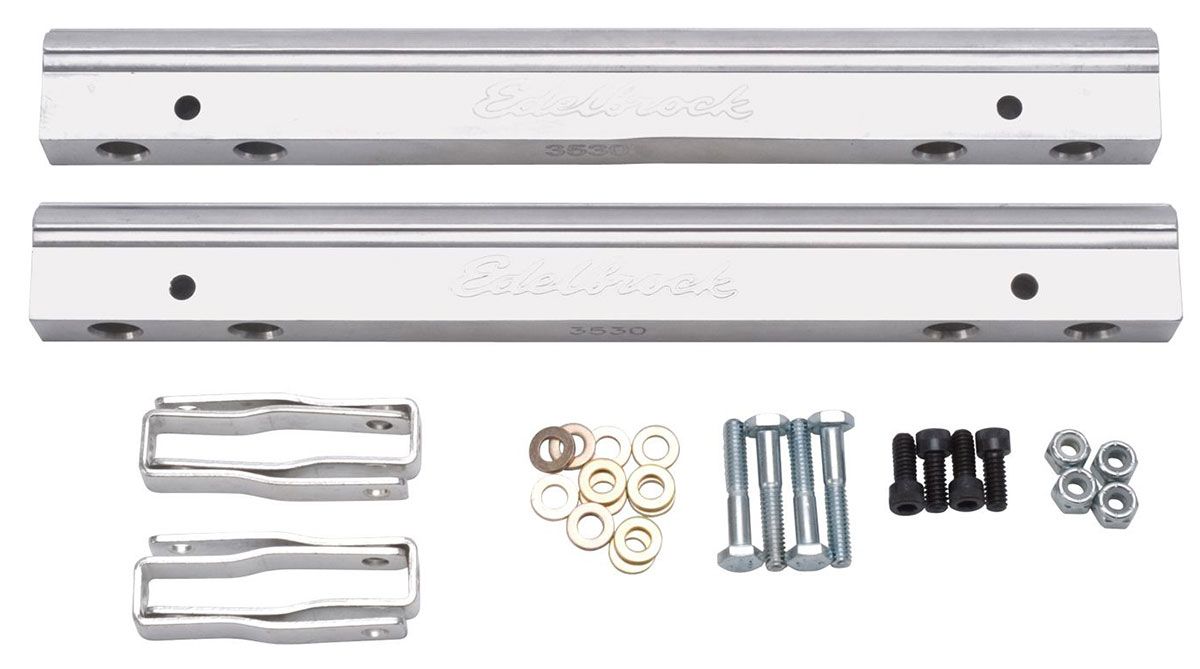 Edelbrock Replacement Parts for Pro-Flo EFI Systems - Aluminium Fuel Rail Kit ED3630