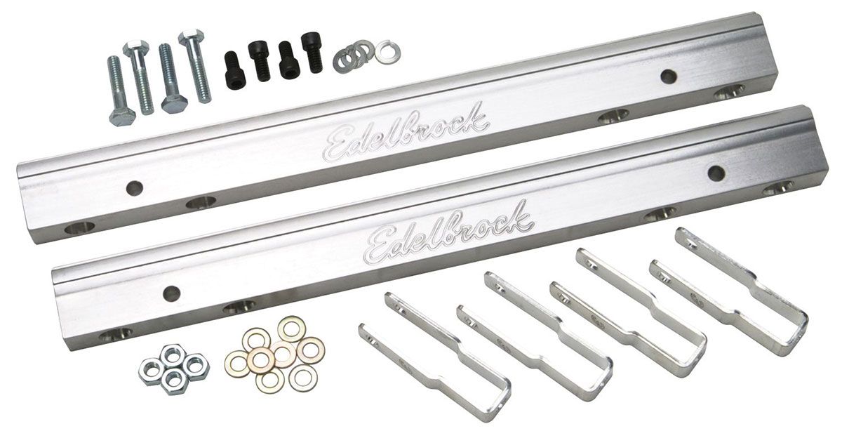 Edelbrock Replacement Parts for Pro-Flo EFI Systems - Aluminium Fuel Rail Kit ED3633