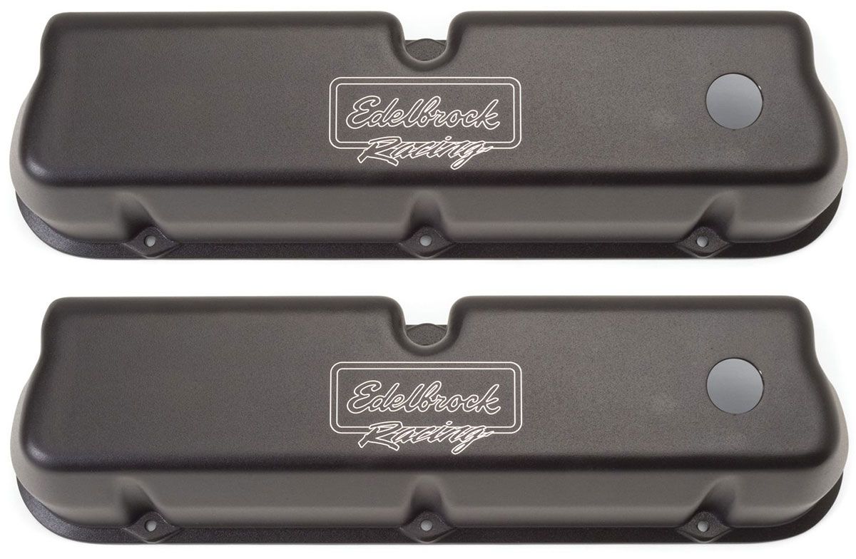 Edelbrock Victor Series Valve Covers - Black Finish ED41263