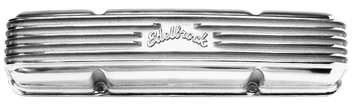 Edelbrock Classic Aluminium Series Valve Covers - Polished Finish ED4145