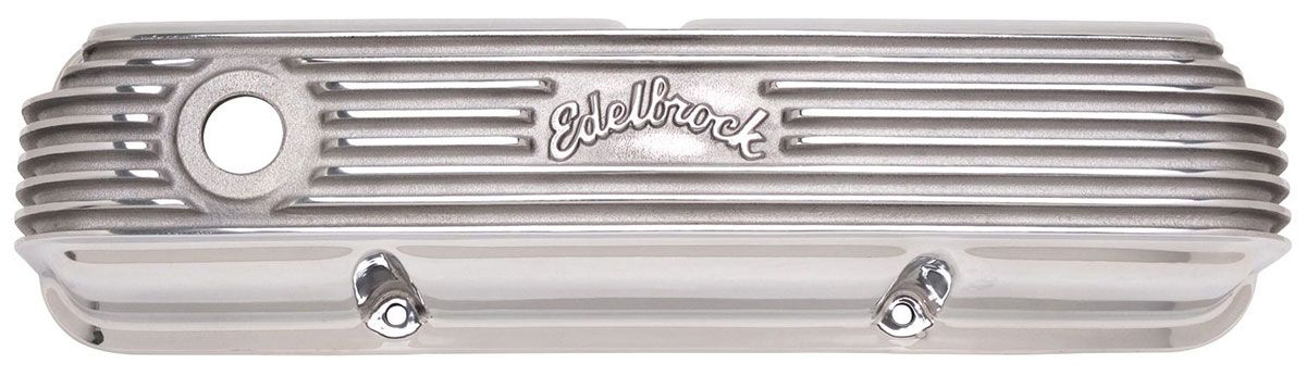 Edelbrock Classic Aluminium Series Valve Covers - Polished Finish ED4162