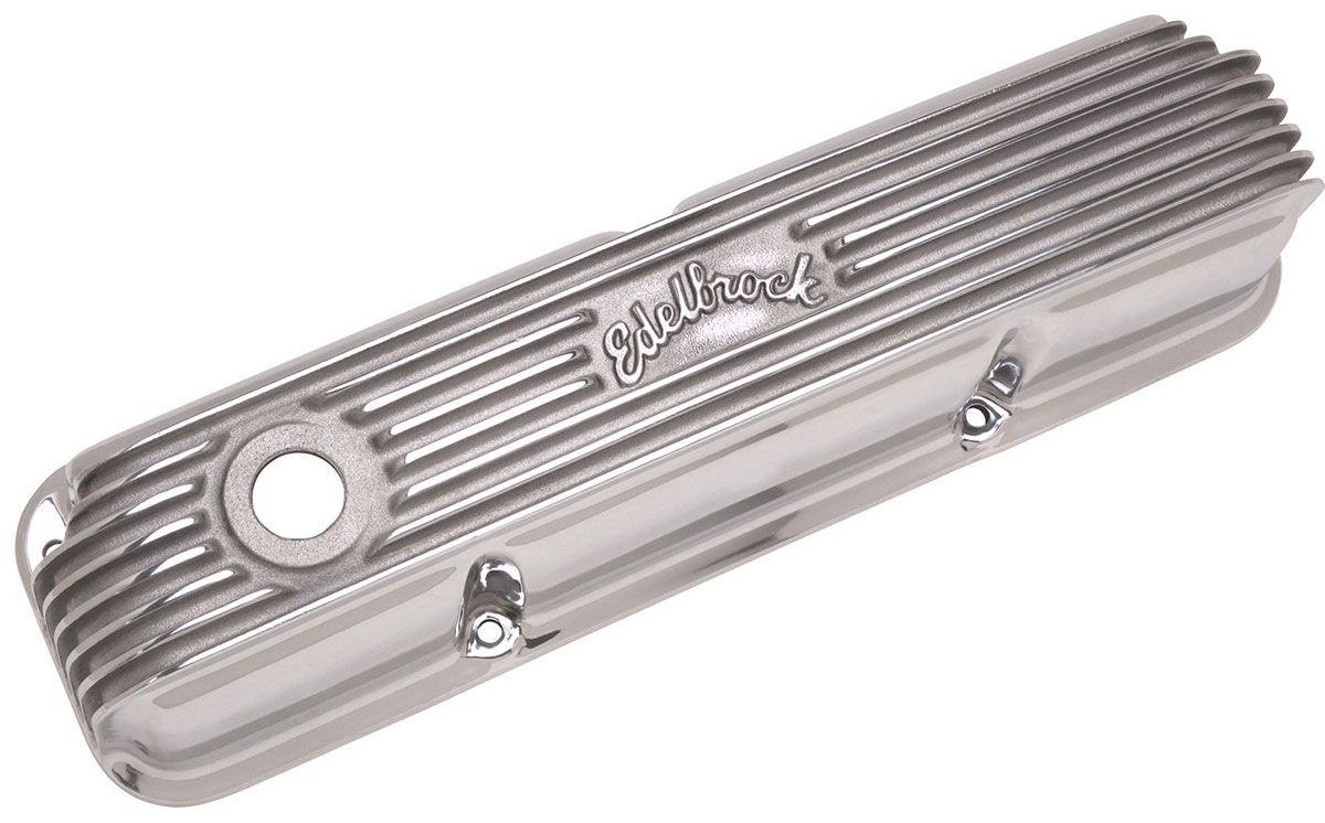 Edelbrock Classic Aluminium Series Valve Covers - Polished Finish ED4162