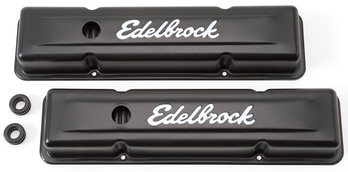 Edelbrock Signature Series Black Valve Covers ED4443