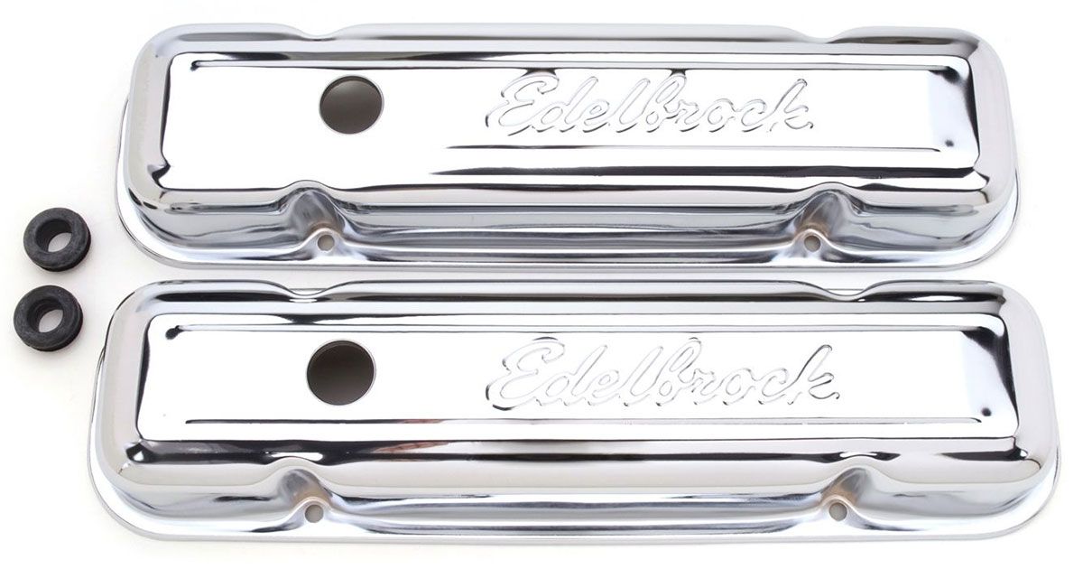 Edelbrock Signature Series Chrome Valve Covers ED4456