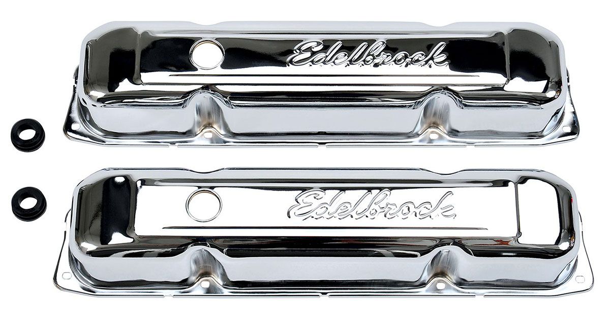 Edelbrock Signature Series Chrome Valve Covers ED4491