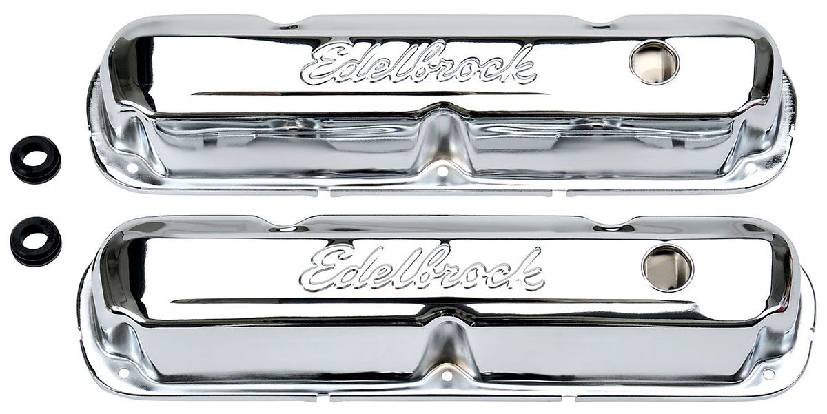 Edelbrock Signature Series Chrome Valve Covers ED4495