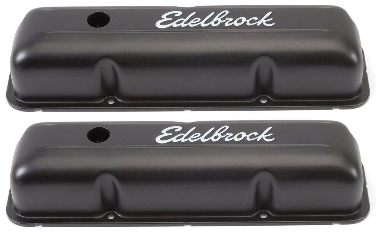 Edelbrock Signature Series Black Valve Covers ED4623