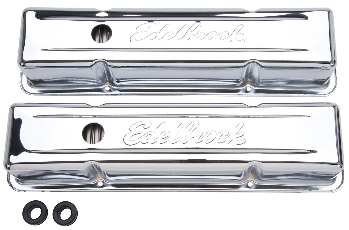 Edelbrock Signature Series Chrome Valve Covers ED4649