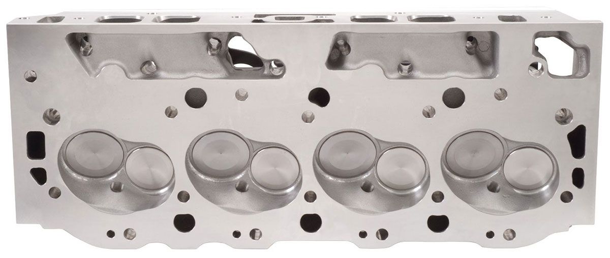 Edelbrock E-Street 290 Oval Port Cylinder Heads - Single - Complete ED50459