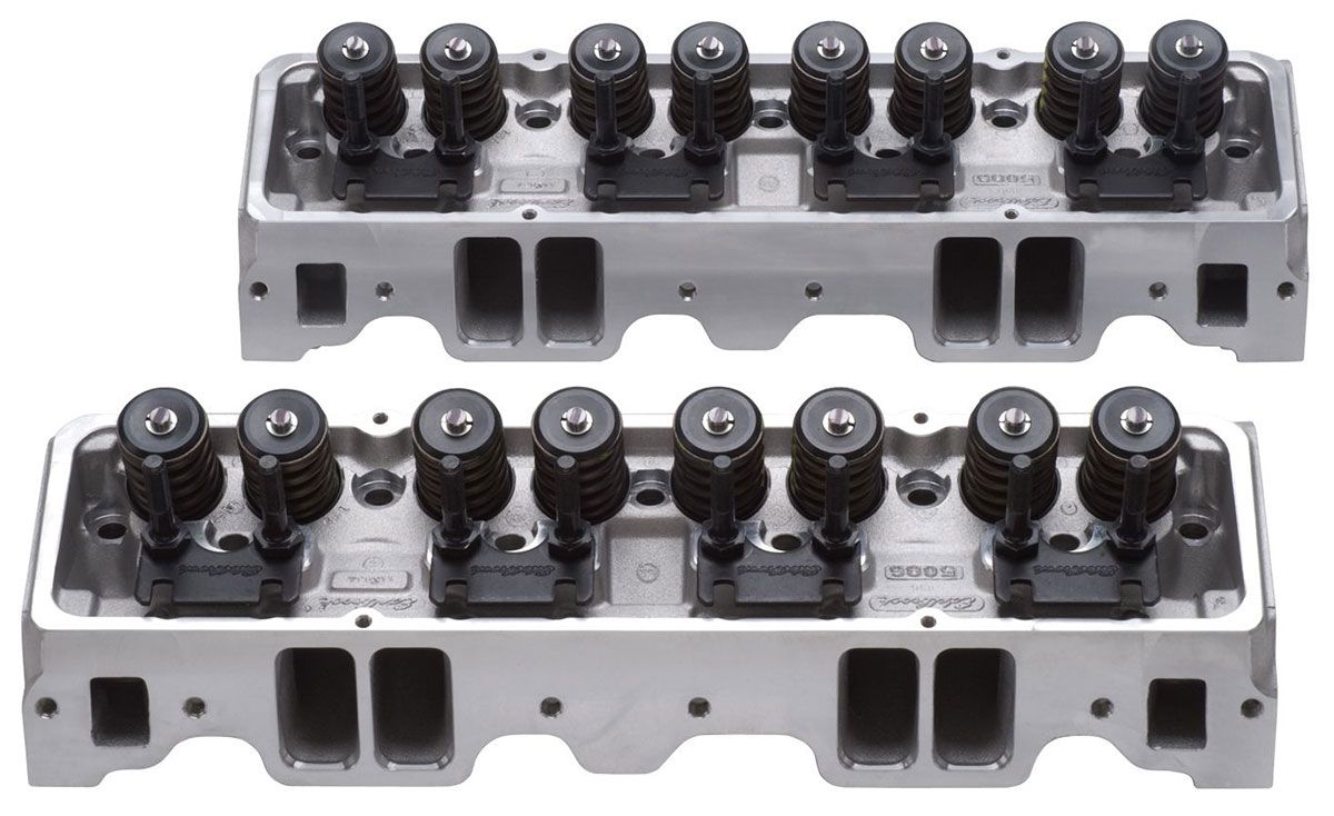 Edelbrock E-210 Cylinder Heads - Pair - Complete ED5085