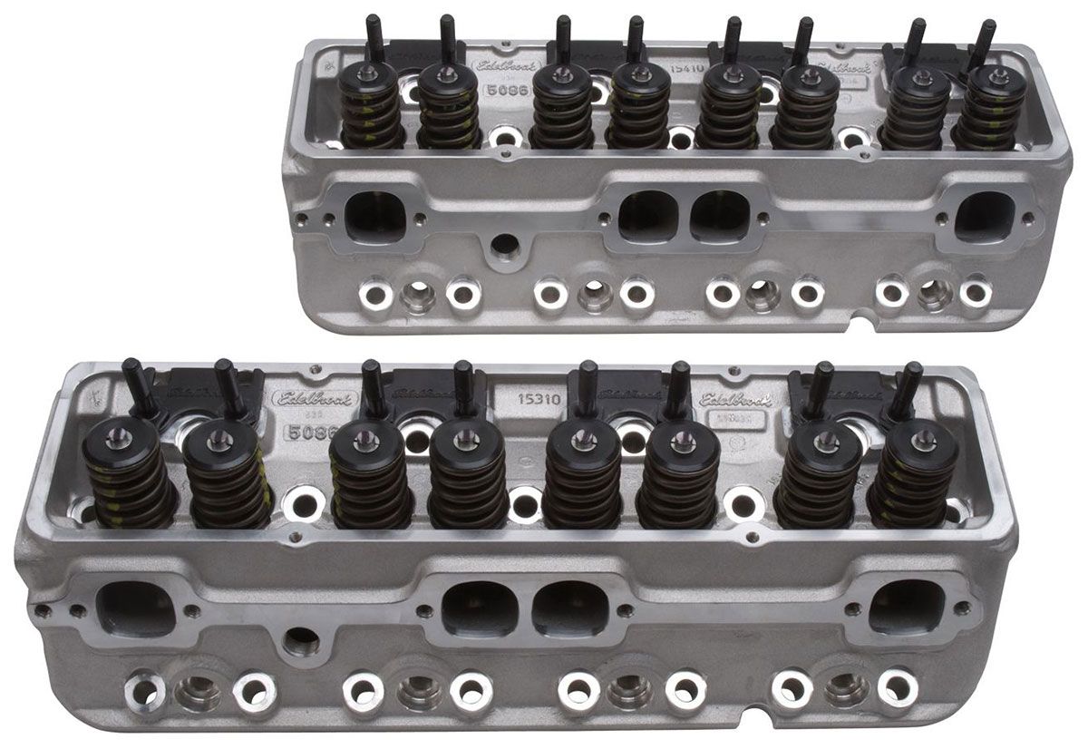 Edelbrock E-210 Cylinder Heads - Pair - Complete ED5085