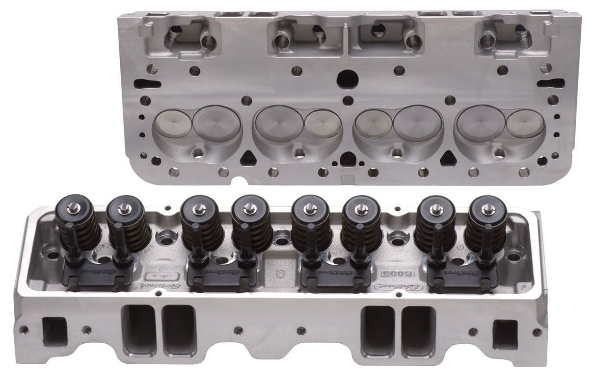 Edelbrock E-210 Cylinder Heads - Pair - Complete ED5085