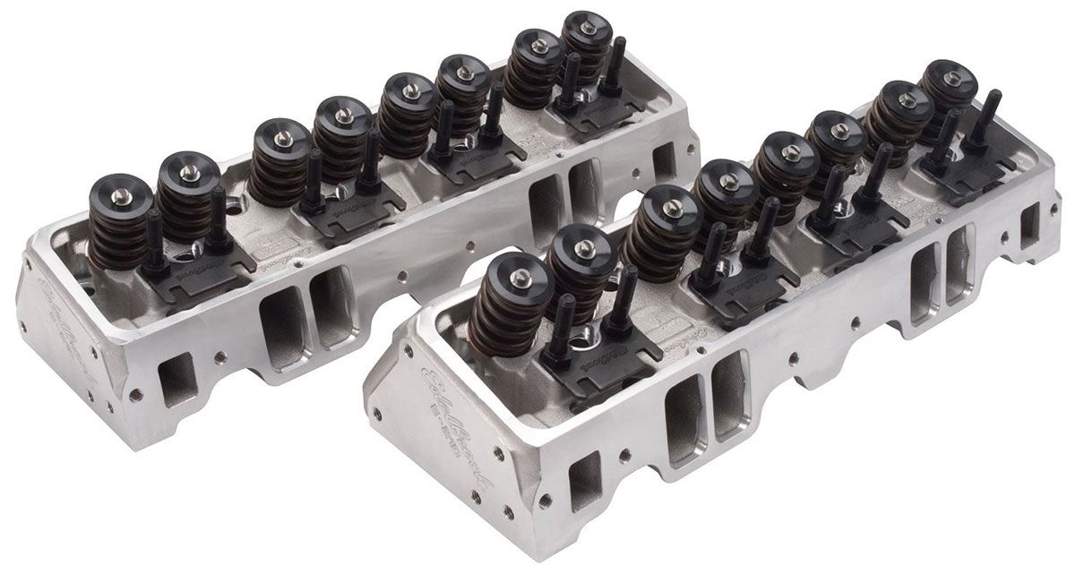 Edelbrock E-210 Cylinder Heads - Pair - Complete ED5087