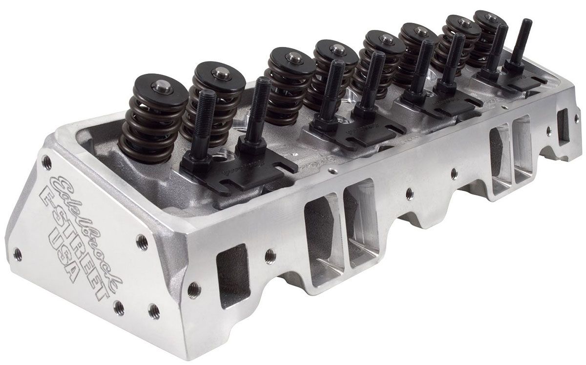 Edelbrock E-Street 185 Cylinder Heads - Pair - Complete ED5089