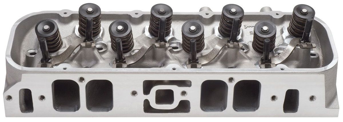 Edelbrock Performer RPM 454 Rectangle Port Cylinder Heads - Single - Complete ED60559