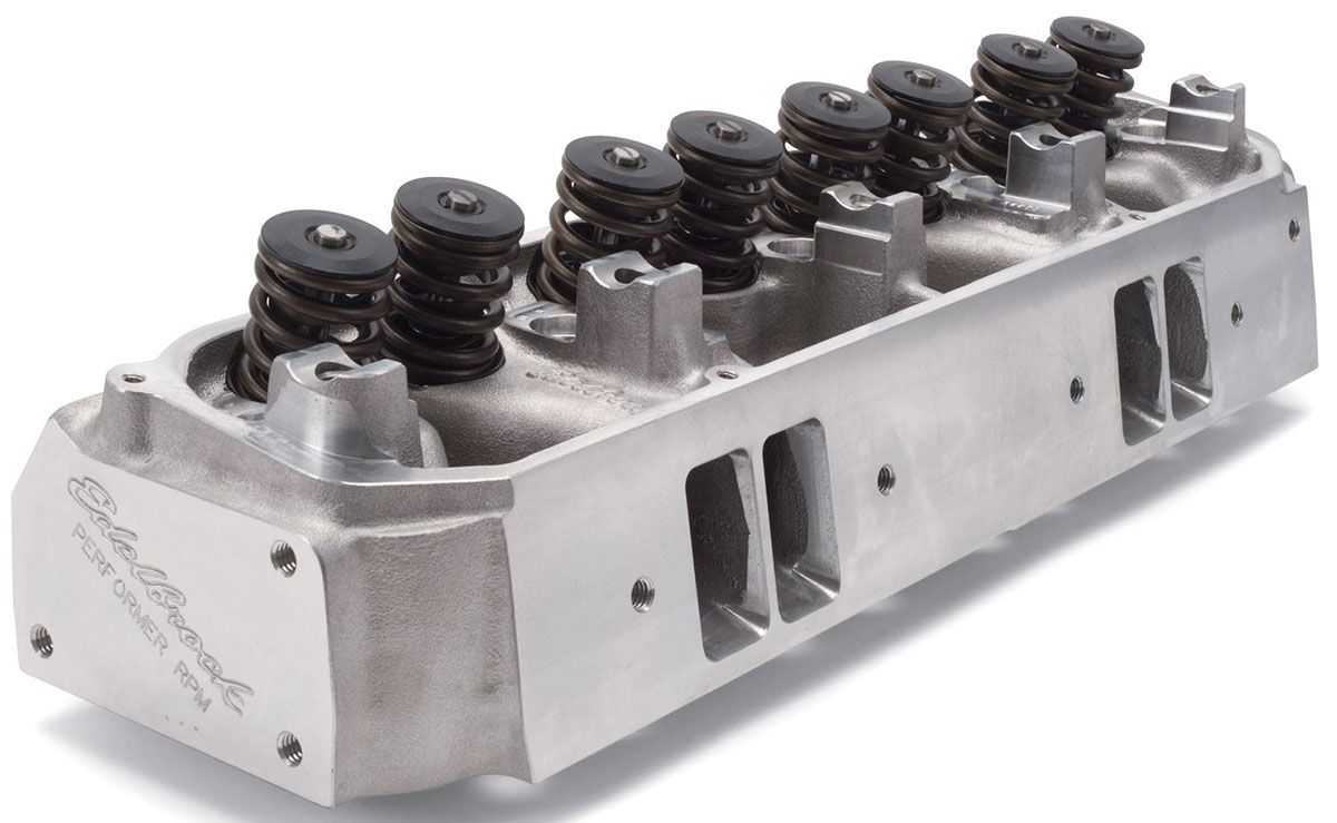 Edelbrock Performer RPM Chrysler 440 Cylinder Heads - Single - Complete ED60929