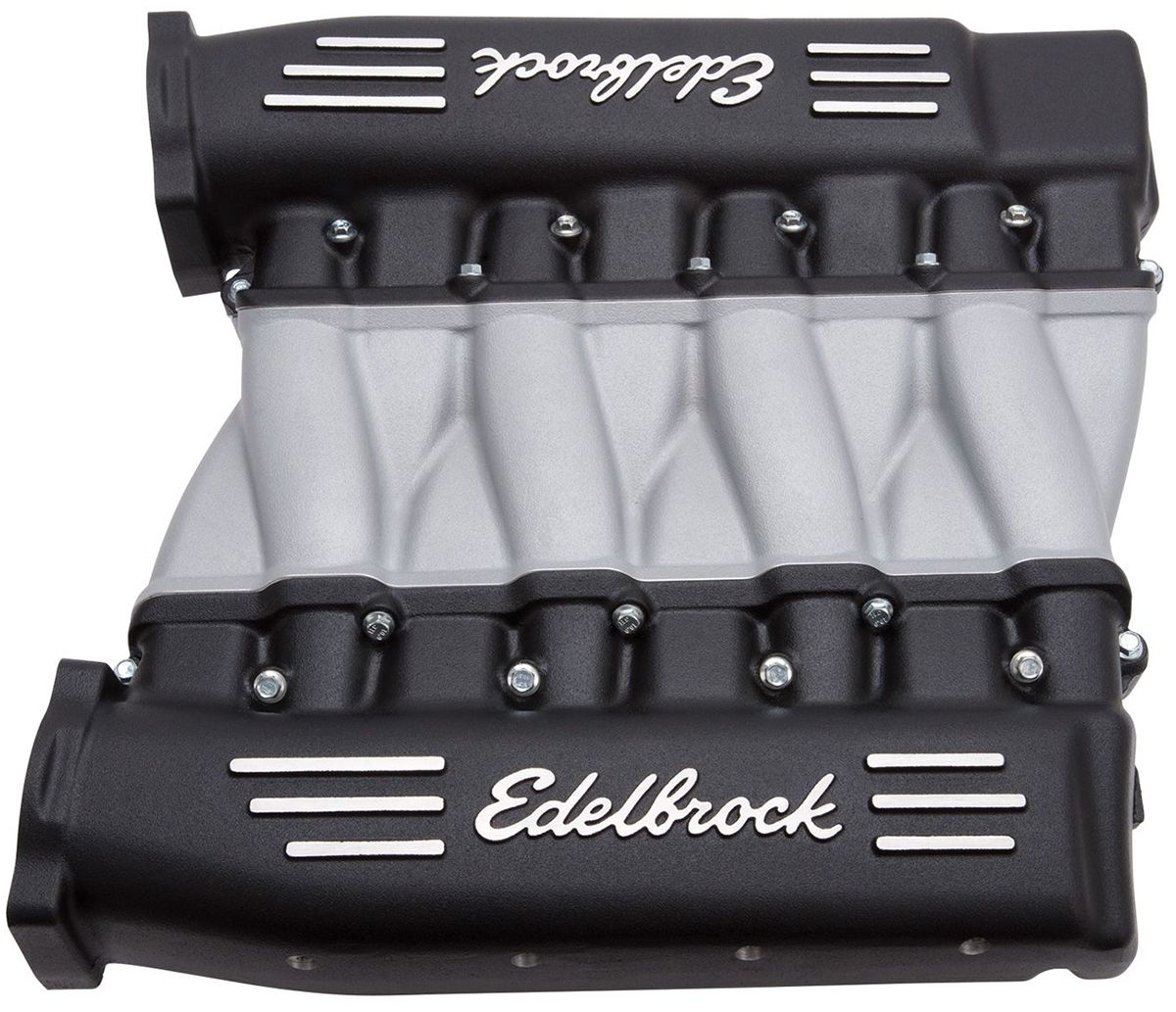 Edelbrock Cross-Ram Intake Manifold - Black Finish ED71413