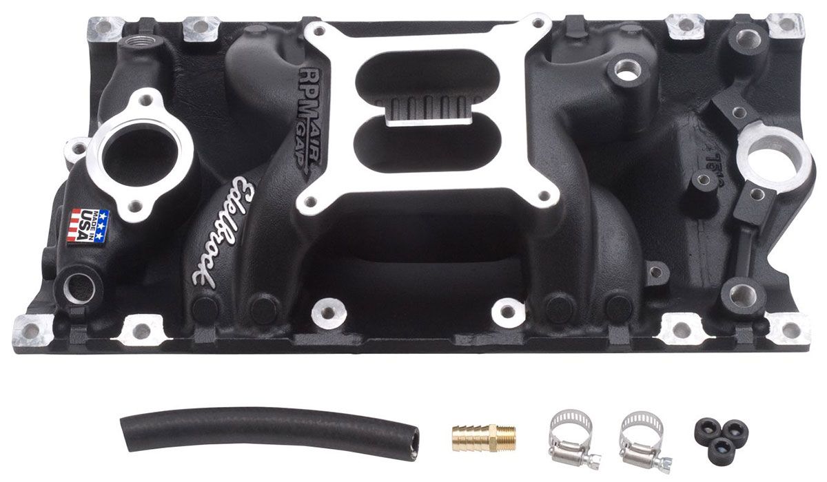 Edelbrock RPM Air-Gap Intake Manifold Black Finish ED75163